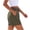 Brown, variant on Zynoxe Women's Shorts Casual Elastic Waist Drawstring Gym Shorts for Women Trendy Baggy Plaid Pockets Shorts S