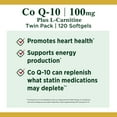 thumbnail image 4 of Nature's Bounty Co Q-10 Softgels, 100 Mg, 60 Ct, 2 Pack, 4 of 9