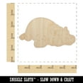 thumbnail image 2 of Lazy Hippo Hippopotamus Cute Wood Shape Unfinished Piece Cutout Craft DIY Projects - 4.70 Inch Size - 1/4 Inch Thick, 2 of 7