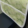 thumbnail image 3 of Tropical Microwave Oven Cover, Exotic Bamboo Tree and Leaves Nature, Water Resistant Organizer with Pockets for Kitchen, 36" x 12", Pastel Green, by Ambesonne, 3 of 4