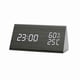thumbnail image 1 of Digital Alarm Clock with LED Display, Wooden Design, Temperature and Humidity Monitor, USB Powered Table Clock, 1 of 5
