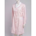thumbnail image 3 of Sxiwei Professional Lab Coat for Women Full Sleeve Medical Coat Notch Lapel Big Pockets Halloween Pink Peaked Lapel XXL, 3 of 6