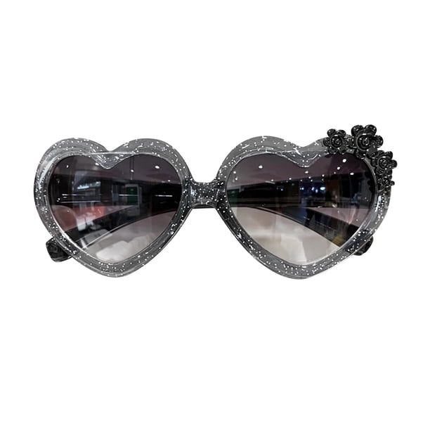 Gafas de sol para niños perfecl irrompibles con forma de corazón accesorio para fiesta negro