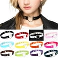 thumbnail image 3 of Collar con banda para el cuello en forma de corazón de melocotón de cuero PU con forma de corazón de Harajuku punk de moda con cuatro botones y borde transfronterizo, 3 of 5