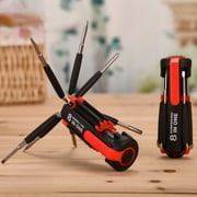 Wovilon 8-in-1 Led Light Screwdriver Multi-Function Screwdriver Repair Tool Universal Flashlight