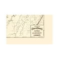 thumbnail image 4 of Historic County Map - Alleghany Garret Counties Maryland - Martenet 1873 - 23 x 36.07 - Vintage Wall Art, 4 of 5