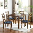 thumbnail image 6 of Pioneer Flower Seat Covers for Dining Room Chairs Set Of 4,Stretch Printed Washable Chair Seat Cover with Elastic Ties and Button,Removable Waterproof Couch Cushion Covers, 6 of 6