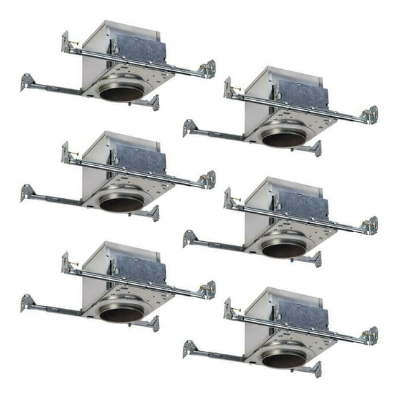 Halo E26 4 in Aluminium Recessed Lighting Housing IC Air-Tite - 6 Pack