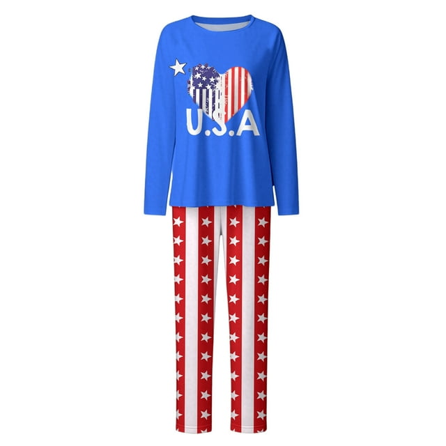 GPOECD Ensemble de T-Shirts Assortis pour la Famille Col Rond Manches Courtes Tenue Quotidienne Confortable Polyvalente Parent-Enfant Bleu,m