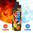 thumbnail image 5 of Pofeuu Orange Lemon Print 18oz Sports Insulated Kettle Stainless Steel Vacuum Water Bottle Leakproof Sport Flask, 5 of 7