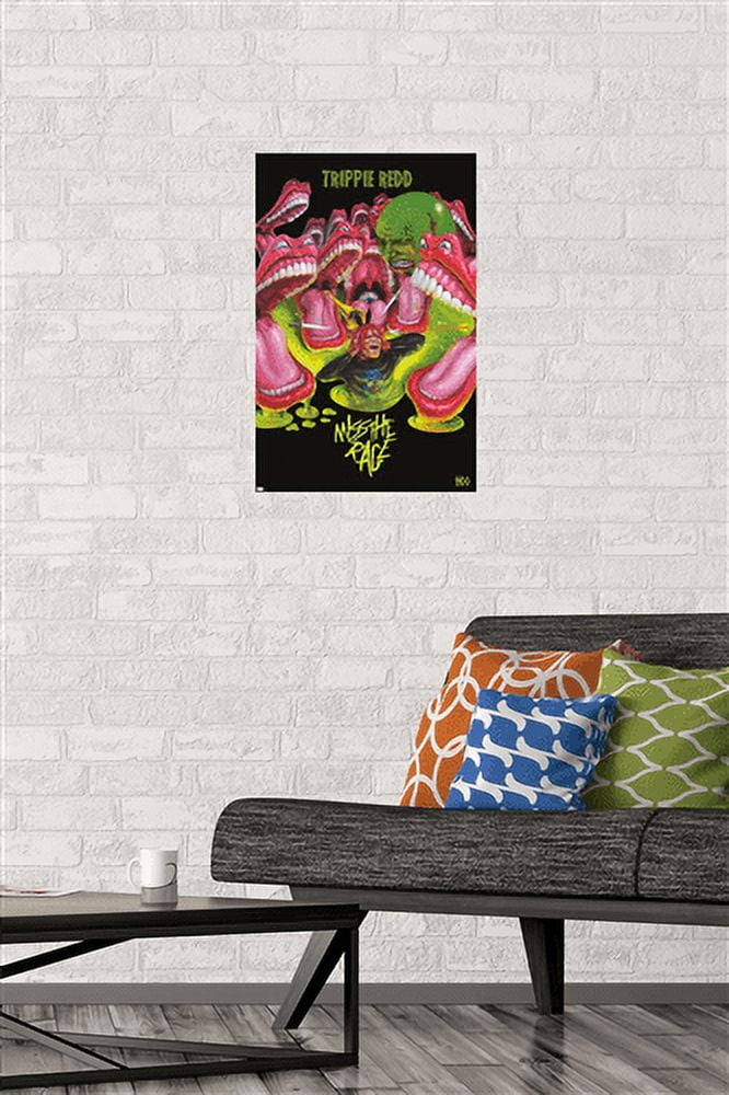 Trippie Redd - Miss the Rage Wall Poster, 14.725" x 22.375"
