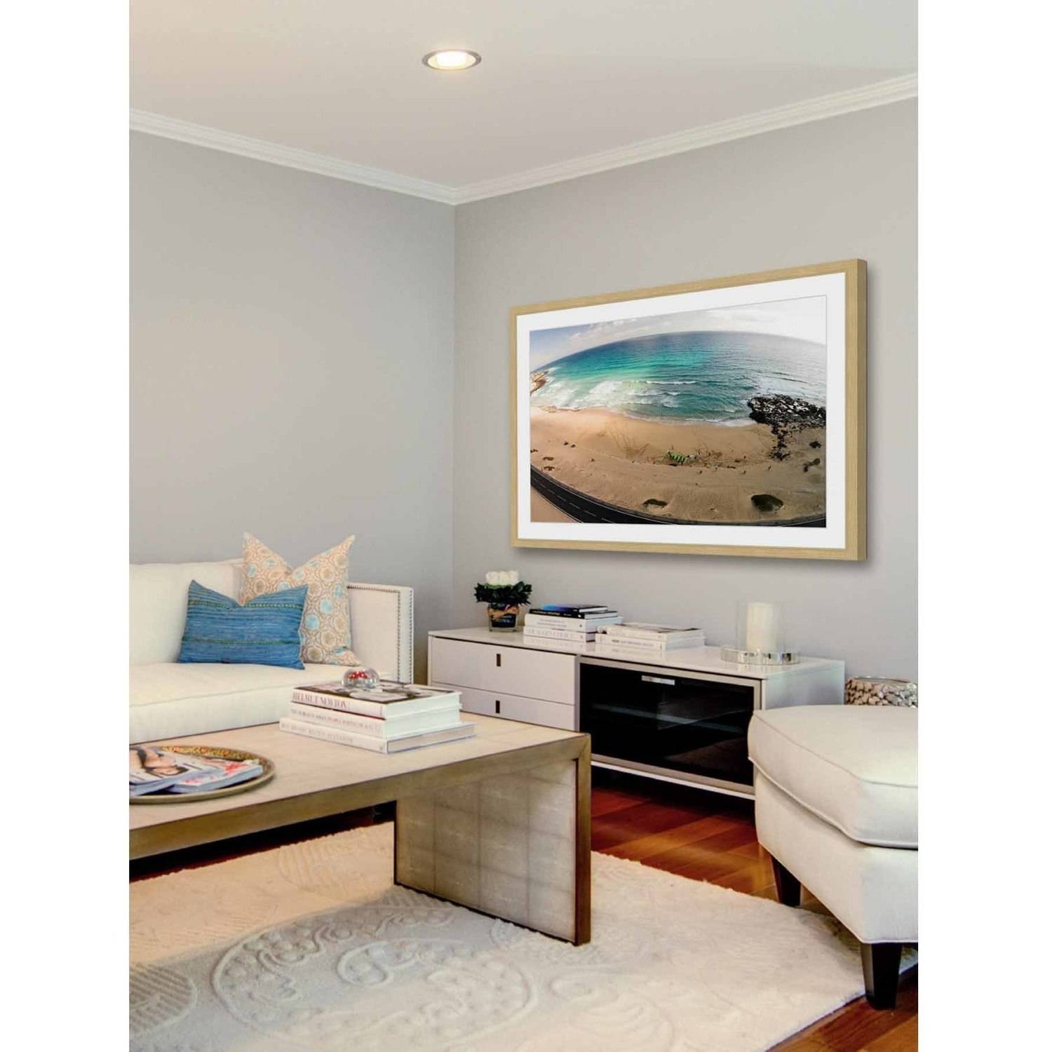 Marmont Hill "Telescopic Beach View" by Karolis Janulis Framed Painting Print