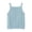 Blue, variant on Girls' Hollow Out Tank Tops Cable Knit Heart Pattern Square Neck Sleeveless Summer Casual Camisole 90