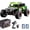 Green, variant on 1:14 Scale RC Truck, 50 KM/H High Speed 4WD Off-Road Monster Truck with 390 Carbon Brush Motor, 2.4G Remote Control, LED Lights, Independent Suspension, Head-Up Wheel & 2 Batteries for Adults