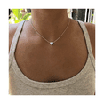 thumbnail image 3 of Dije Corazón Acero Inoxidable Plata Collar Mujer Minimalista Lab.G, Plata, 3 of 5
