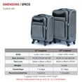 thumbnail image 6 of 2PCS Oxford Suitcase set Traval Luggage Set without password lock Universal Wheel 20+24 inch, 6 of 6