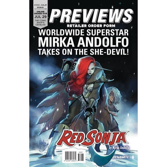 Previews Retailer Order Form #394 VF ; Diamond Comic Book