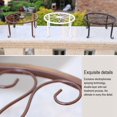 thumbnail image 4 of YOPTOP Potted Plant Holder  Durable Metal Plant Holder  24cm Indoor Rustproof Iron Plant Holder  For Garden Containers Outdoor  Flower Pot Holder,brown, 4 of 7
