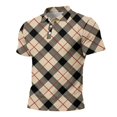 thumbnail image 7 of Garbnen Men’s Polo Shirts Short Sleeve Plaid Color Block Collared Henley Shirt Men Lightweight Breathable Casual Summer Beach Vacation Funny Golf Shirts for Men Gray XXL, 7 of 7