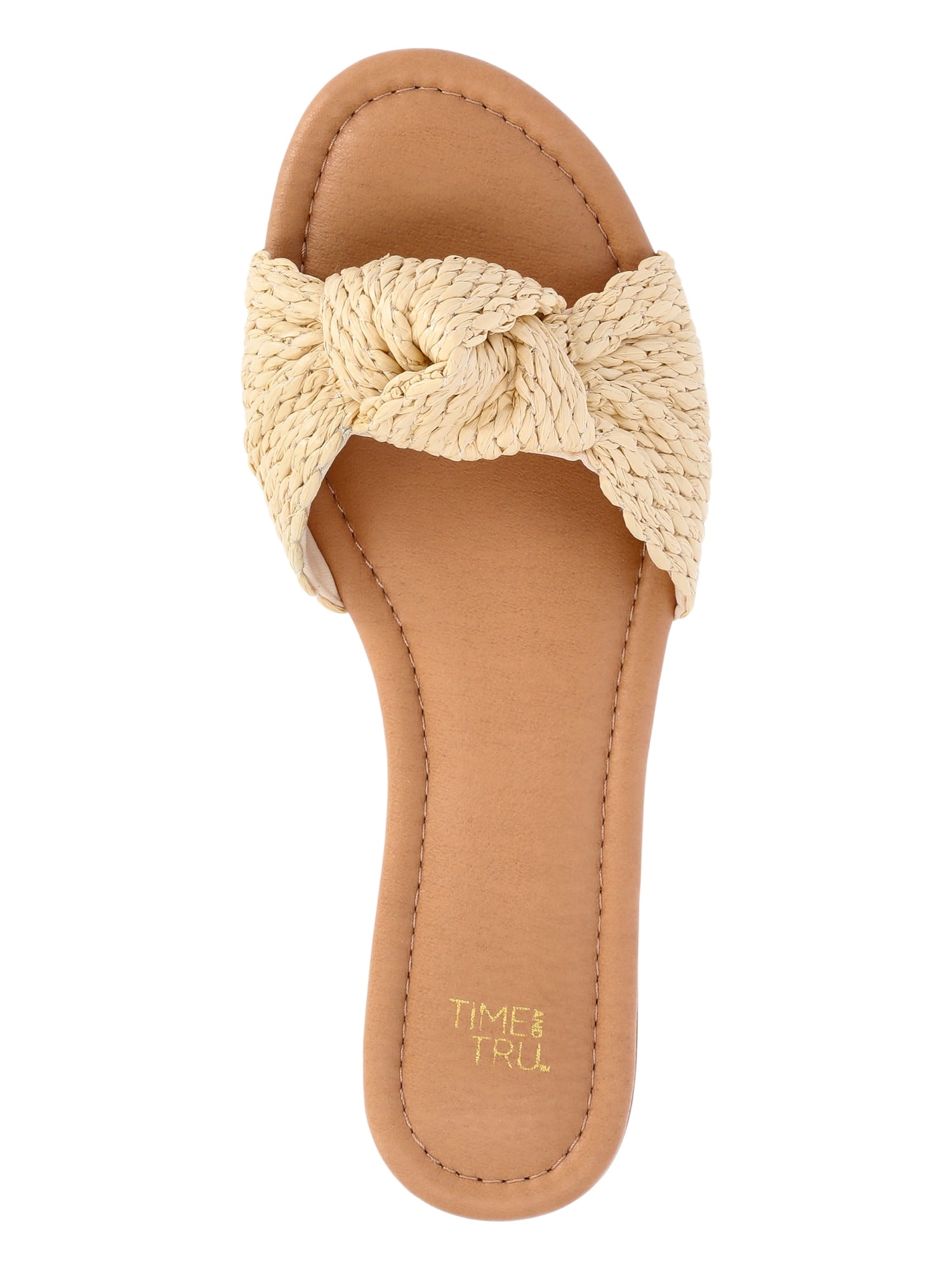 Time and Tru Women's Knot Slide Sandals