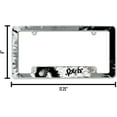 thumbnail image 3 of San Antonio Basketball Spur's Chrome Metal License Plate Frame with Bold Tie Dye Design, 3 of 6
