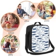 thumbnail image 5 of Naloa Blue Fish Lunch box Lunch bag for men women Large capacity Lunchbox Insulated Lunch bag Lunch box cooler, 5 of 7