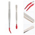 thumbnail image 6 of LOLIPPYY 4Pcs Chef Tweezers Elbow Shape Precision Crafting For Professionals 7 5X0 35X0 08In, 6 of 8
