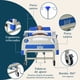 thumbnail image 5 of Cama Hospitalaria Manual Barandal Abatible Mesa Porta Suero Soporta 260kg 4 posiciones, 5 of 9