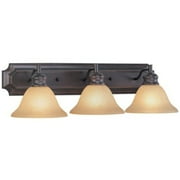 Hardware House Electrical 54-4833 3-Light Wall-Bath Fixture Light Classic Bronze