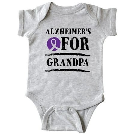 

Inktastic Alzheimers Awareness Ribbon Grandpa Gift Baby Boy or Baby Girl Bodysuit