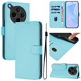 thumbnail image 2 of For Oppo Find X8s+ 5G Case Solid Color Wallet Leather Phone Cover with Strap - Green, 2 of 5