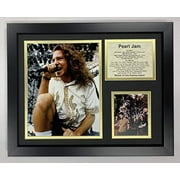 Pearl Jam Collectible | Framed Photo Collage Wall Art Decor - 12"x15" | Legends Never Die, Model: 16209U