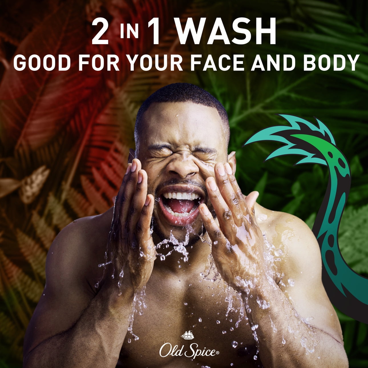 Old Spice Body Wash for Men, Dragonblast, Long Lasting Lather, 24 fl oz