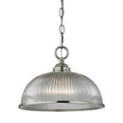 Cornerstone Liberty Park 1 Light Pendant In Brushed Nickel 7681PL-20