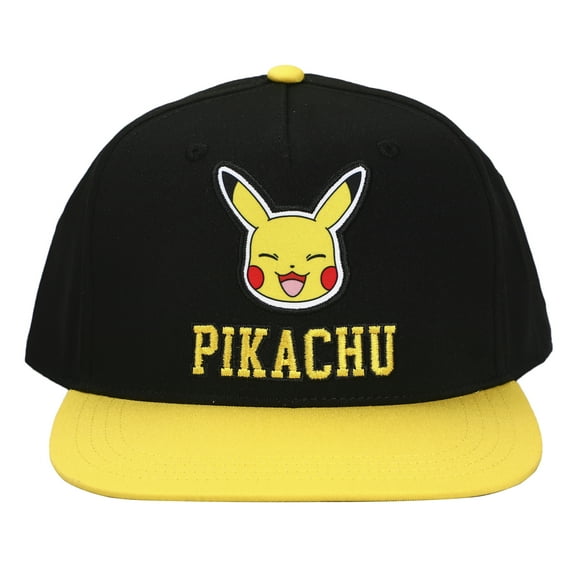 Pokemon Pikachu Youth Black Snapback Cap
