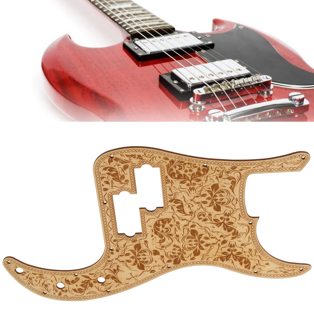 Electric Bass Pickguard Maple Wood Grain Pick Guard Musical Instrument Accessories