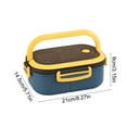 thumbnail image 3 of Double Layer Bento Box Compartment Lunch Container - Microwave Safe 1200ml Meal Prep for Adults Professionals(Blue), 3 of 6