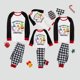 thumbnail image 1 of Pijamas familiares navideños a juego, conjuntos de pijamas a cuadros blancos y negros, My Gnomies, Christams en julio, 1 of 4