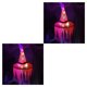 thumbnail image 2 of Moyic Sombrero Fiesta de Halloween Decoración Sombrero Colgante Brillante Iluminación LED Gorra Festival Prop para Home Bar, Rojo Type2 NO2, 2 of 6