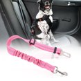 thumbnail image 3 of Reflective Adjustable Pet Car Safety Belt Harness Leash for Dogs and Cats (Pink), 3 of 10