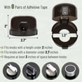 thumbnail image 2 of Stove Knob Safety Covers for Gas Stove and Oven – Child Safety Locks, Baby Proofing, Heat Resistant, Pet Protection(Black 4pack), 2 of 12
