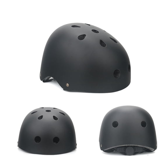 NFTIGB Adjustable Cycle & Skateboard Helmet, Unisex, Black, Large (22.8-24.4 inches / 58-62 cm)