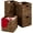 Brown, variant on Best Choice Products 12x12in Hyacinth Baskets, Set of 5 Multipurpose Collapsible Organizers w/ Inserts - Natural