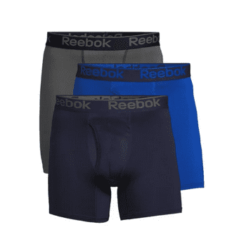 Reebok Men's Pro Series Performance Boxer Brief Underwear 6&rdquo;, 3 Pack
