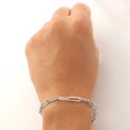 thumbnail image 2 of LoveBling 14k White Gold 4mm Paper Clip Link Bracelet (8"), 2 of 4