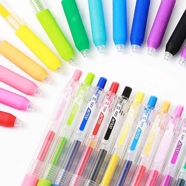 Shiyou-Stylos de Planification de Journal de Couleurs Gelée Marqueurs Colorés 0.5mm Pointe Fine Stylo de Dessin Fin Poreux pour Journal Bullet Écriture Prise de Notes Coloriage Art Fournitures de Bureau École (12 Couleur Gelée)