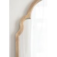 thumbnail image 4 of Kate and Laurel Hogan Modern Wooden Arched Wall Mirror, 24 x 36, Natural Wood, Transitional Scalloped Arch Mirror for Use as Bathroom Mirror or Entryway Mirror Decor, 4 of 9