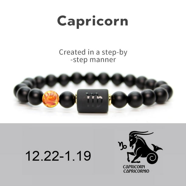 Pulsera De Cuentas Negras Pulsera De La Suerte Pulsera De La Joyería Pulsera De Estiramiento De Cuentas Negras Pulsera De La Suerte De La Cuerda Elástica Joyas Para Hombres Y ANGGREK Otros