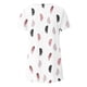 thumbnail image 4 of Blusas de Manga Corta para las Mujeres Botón Impreso Cuello Redondo Top Casual, Blusas para las Mujeres Casual, 4 of 5