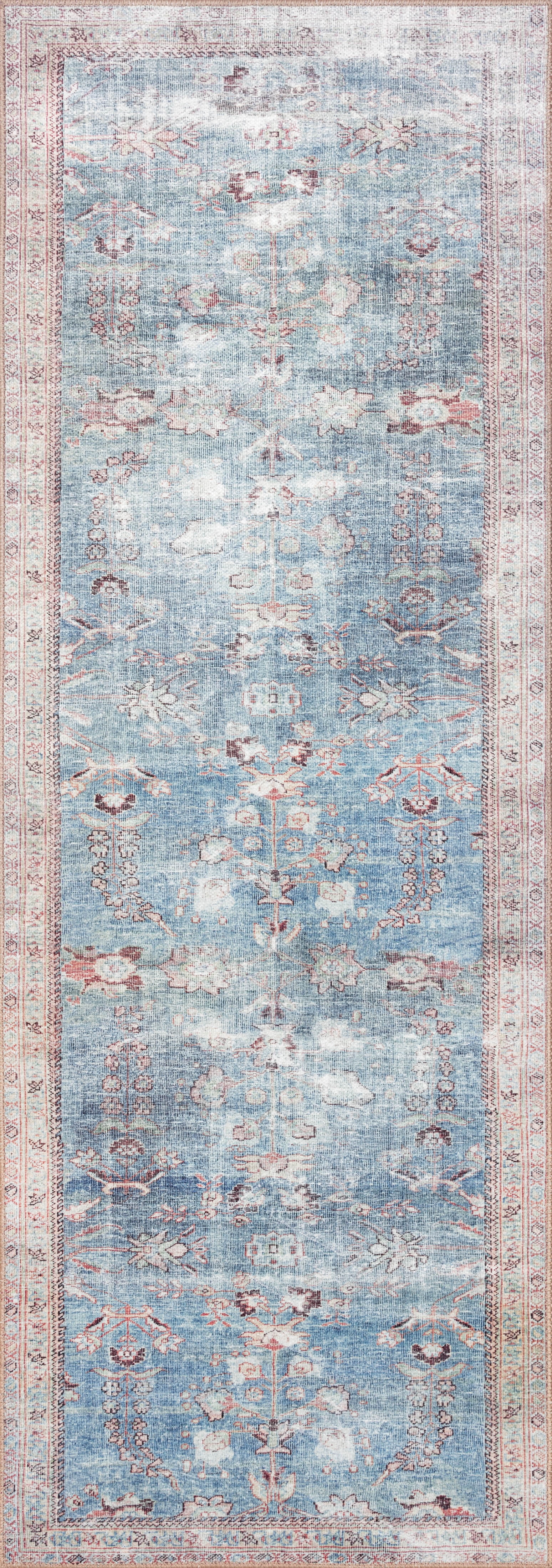 Loloi II Wynter WYN-06 Teal / Multi Oriental Area Rug 2'-0" x 5'-0"